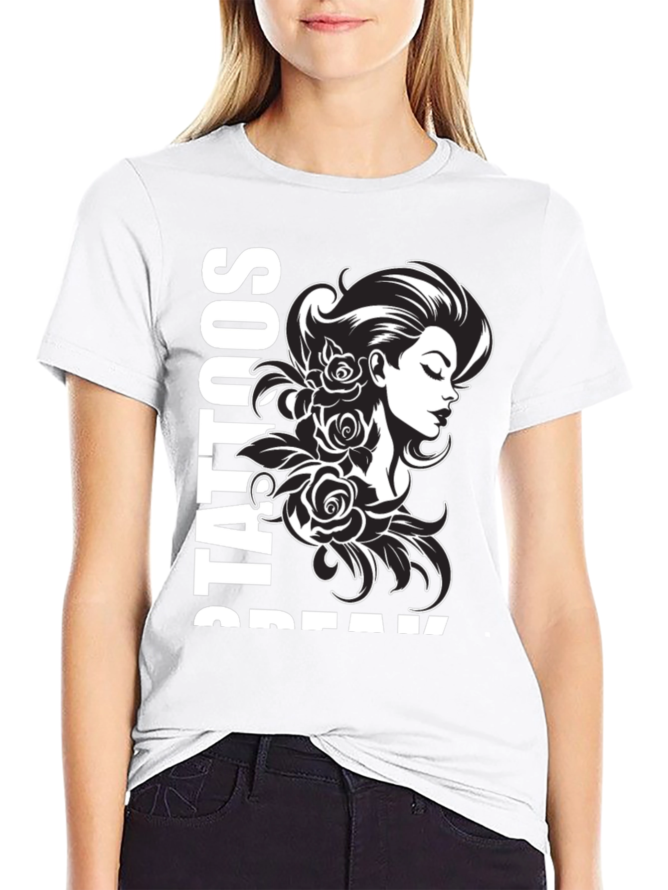 Tattooed Beauty T-Shirt - Black