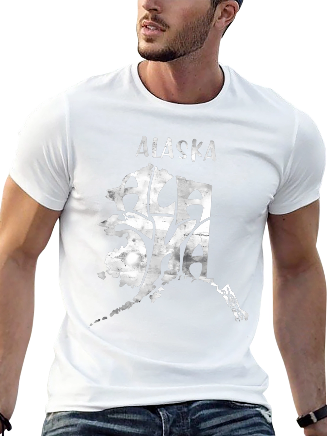 Alaska Graphic Tee - Black State Pride T-Shirt