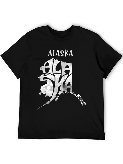 Alaska Graphic Tee - Black State Pride T-Shirt