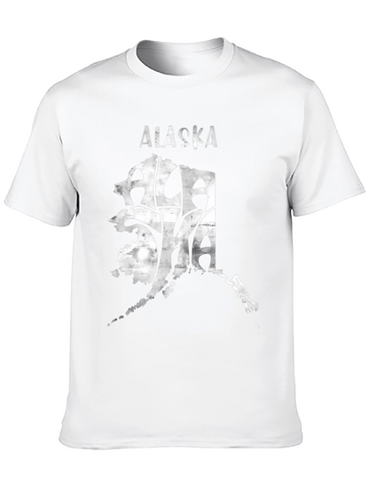 Alaska Graphic Tee - Black State Pride T-Shirt