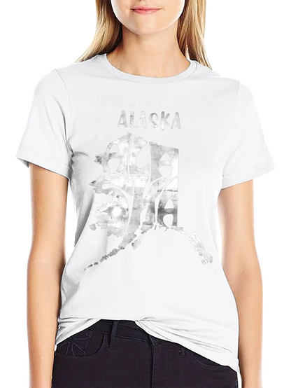 Alaska Graphic Tee - Black State Pride T-Shirt