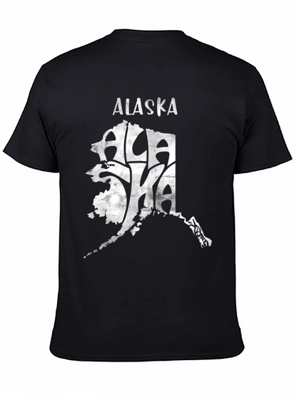 Alaska Graphic Tee - Black State Pride T-Shirt