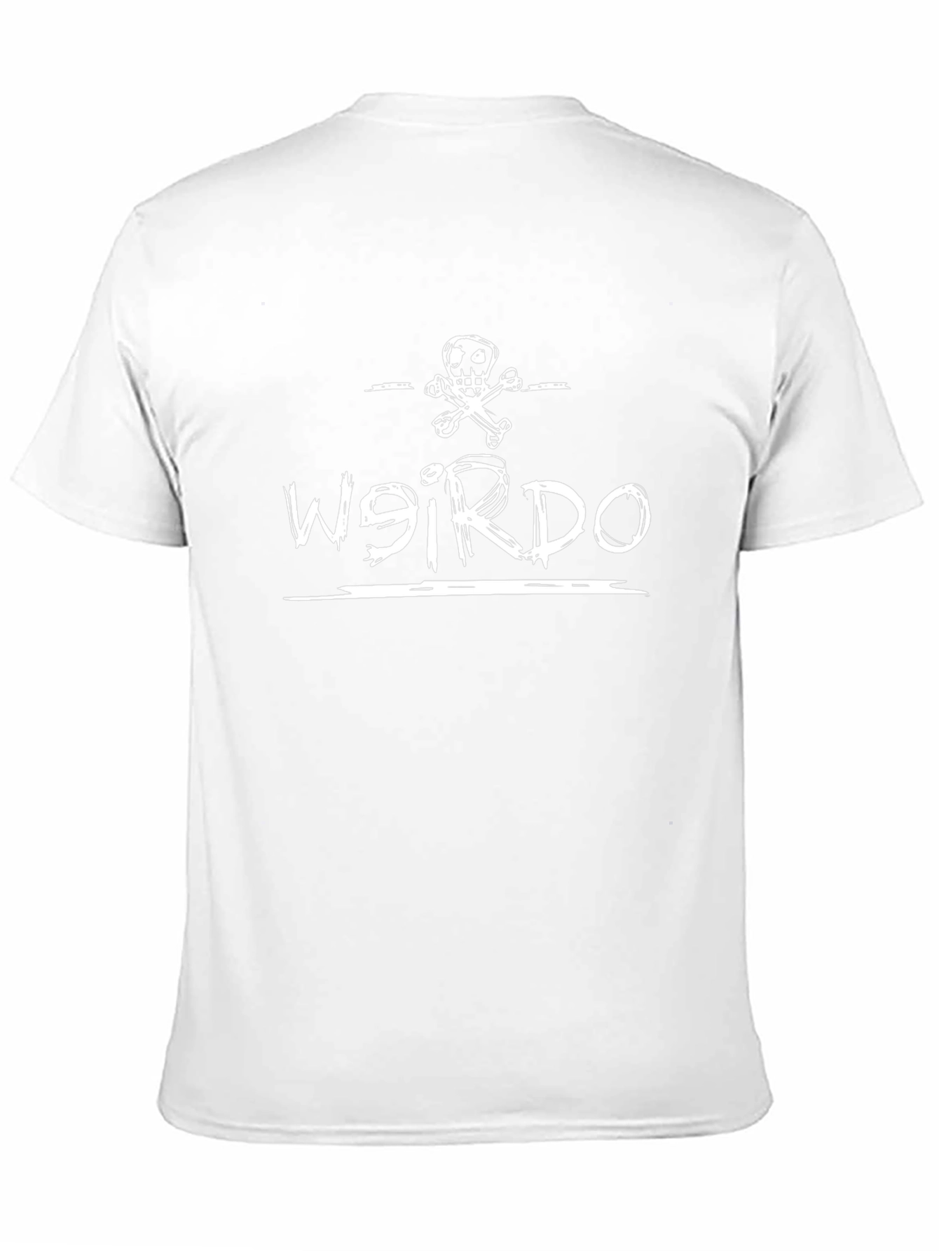 Weirdo Graphic Print T-Shirt - Black Cotton Tee