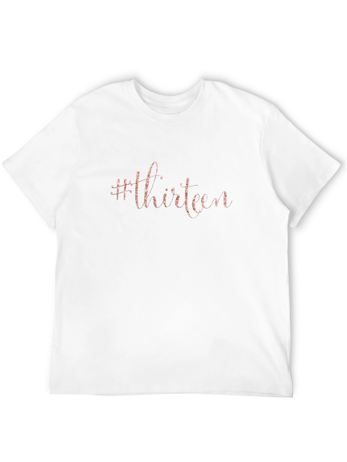 #Thirteen Graphic Print Black T-Shirt - Stylish Birthday Tee