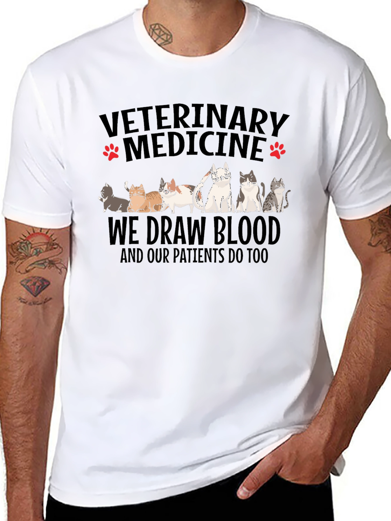 Veterinary Medicine Cat T-Shirt