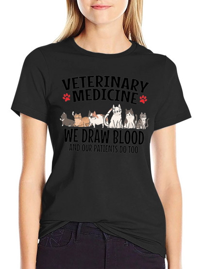 Veterinary Medicine Cat T-Shirt