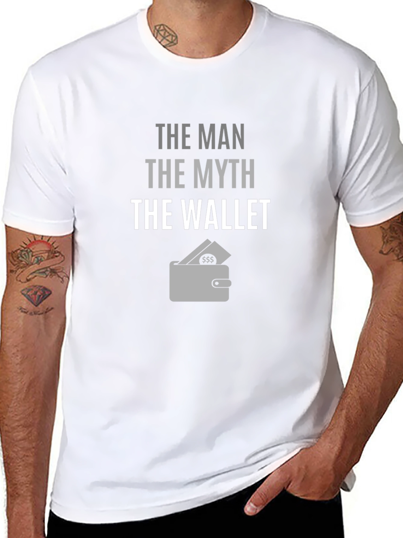 The Man The Myth The Wallet Mens Graphic T-Shirt