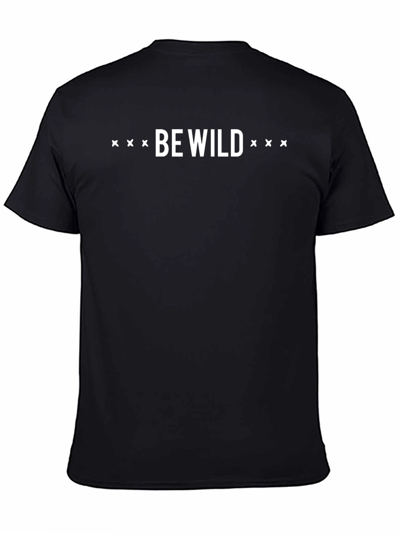 Be Wild Black Graphic Tee - Mens Casual T-Shirt