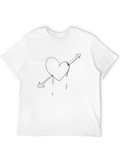 Bleeding Heart Arrow T-Shirt - Black