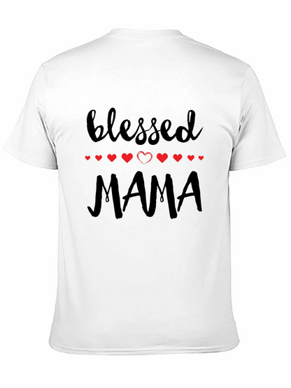 Blessed Mama Graphic Tee - Black