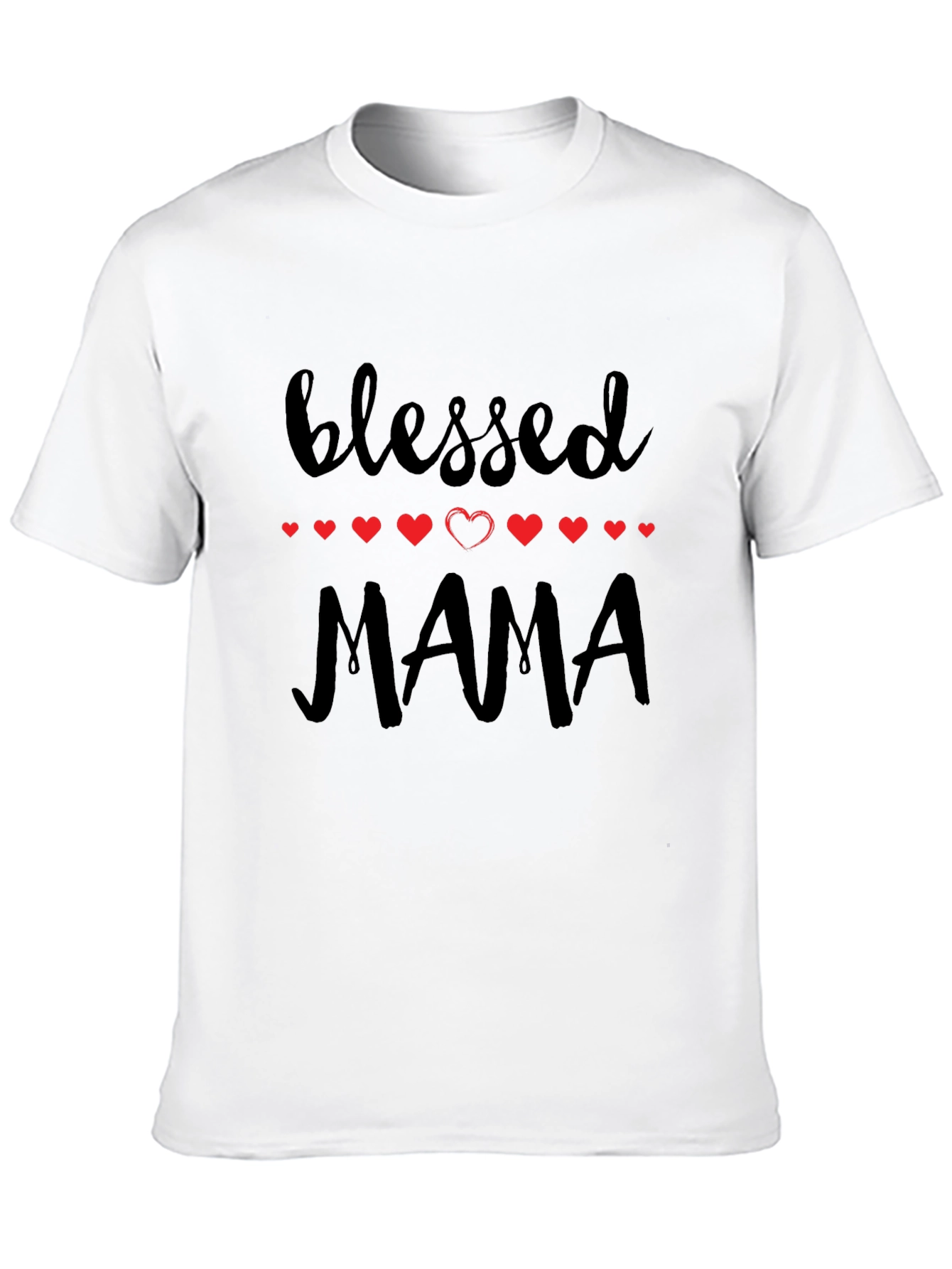 Blessed Mama Graphic Tee - Black