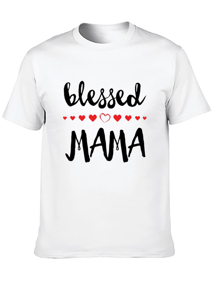 Blessed Mama Graphic Tee - Black