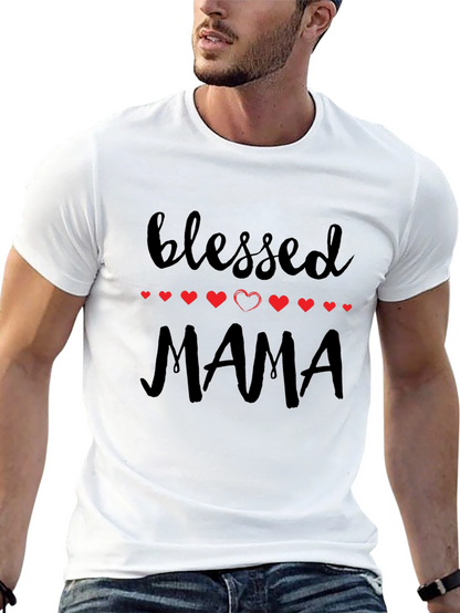 Blessed Mama Graphic Tee - Black