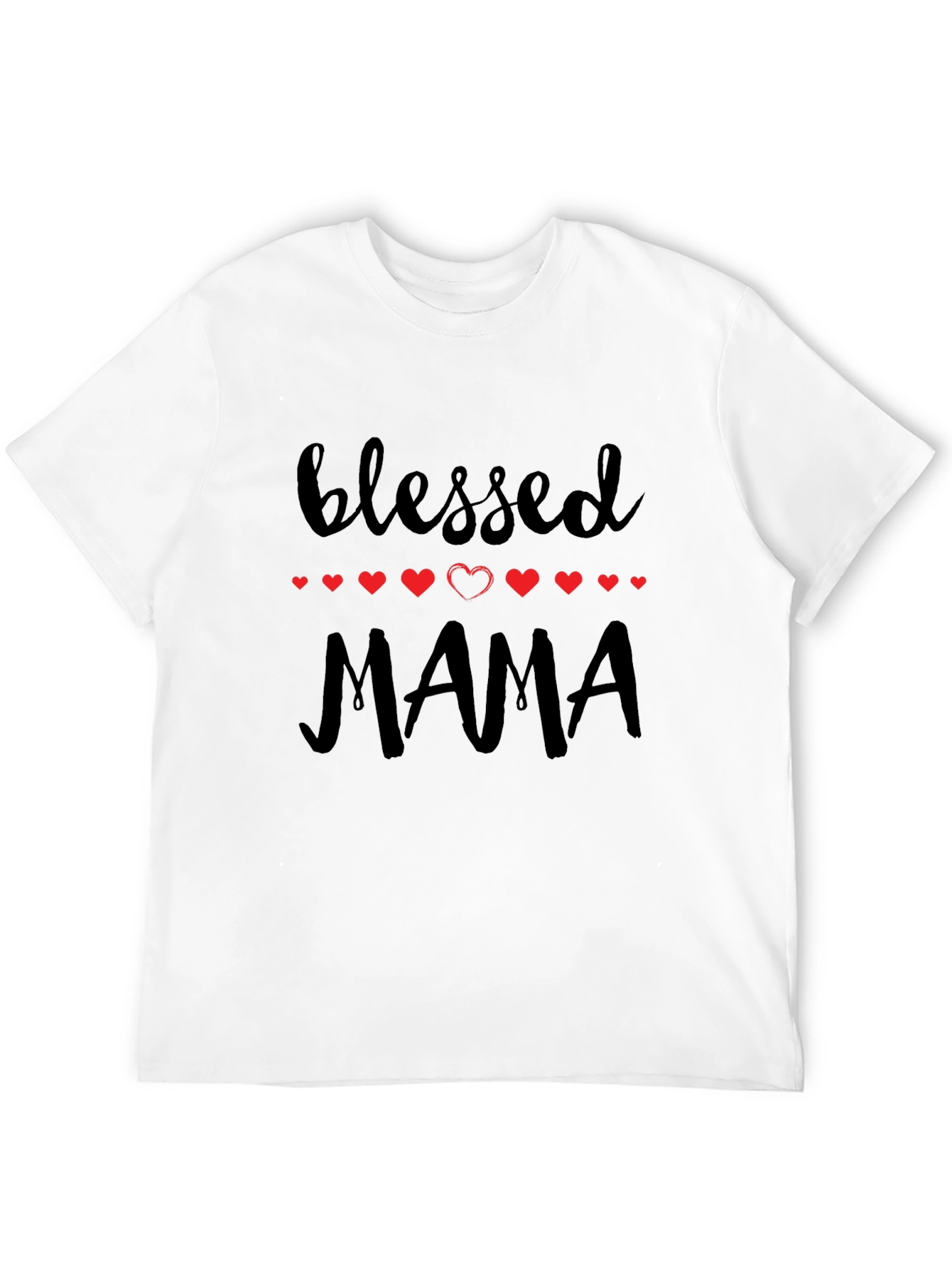 Blessed Mama Graphic Tee - Black