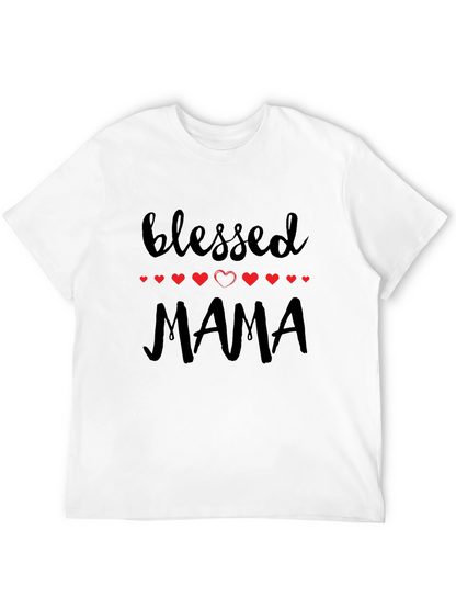 Blessed Mama Graphic Tee - Black