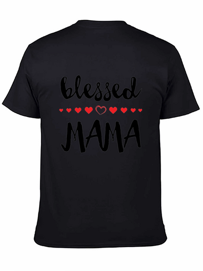 Blessed Mama Graphic Tee - Black