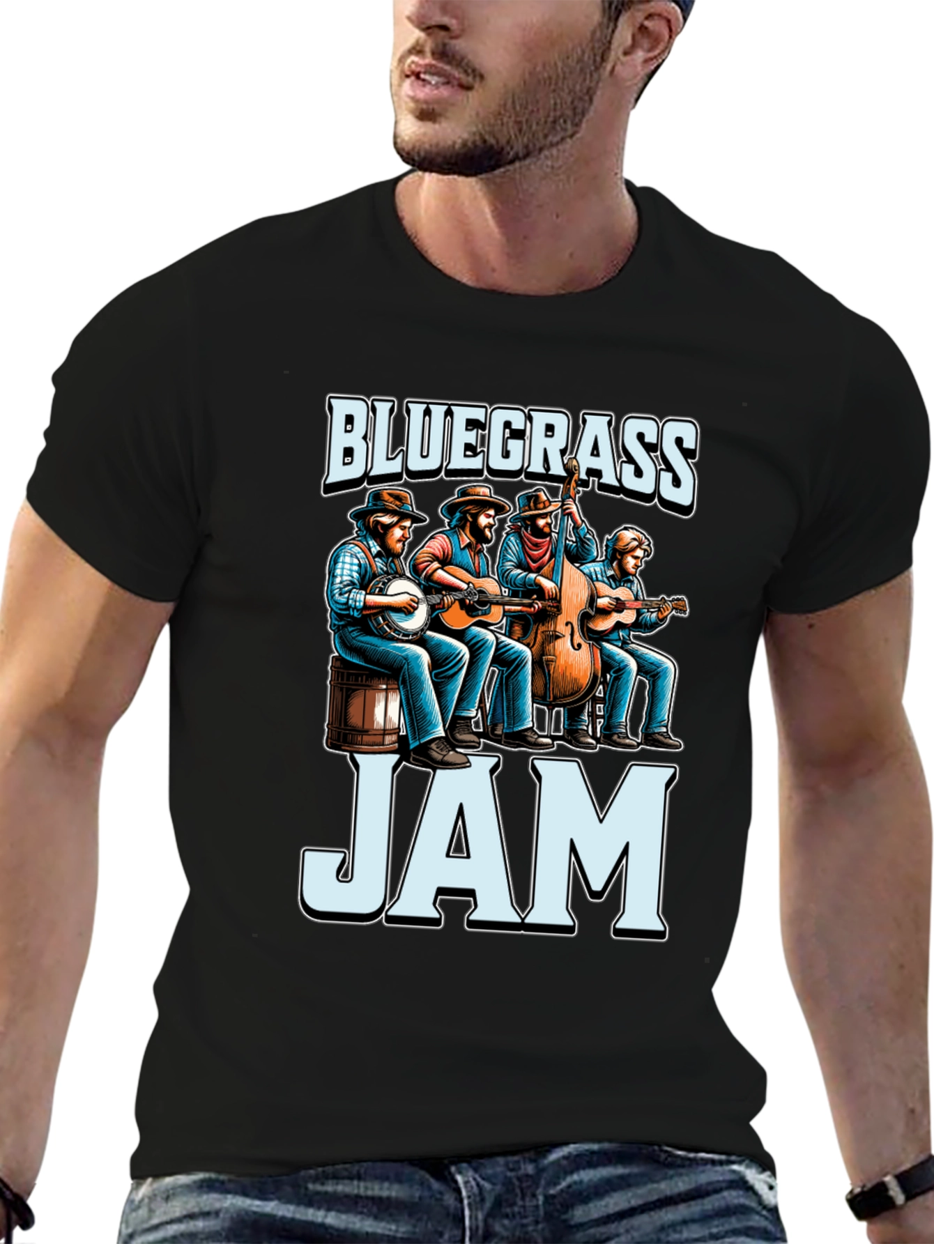 Bluegrass Jam Black T-Shirt