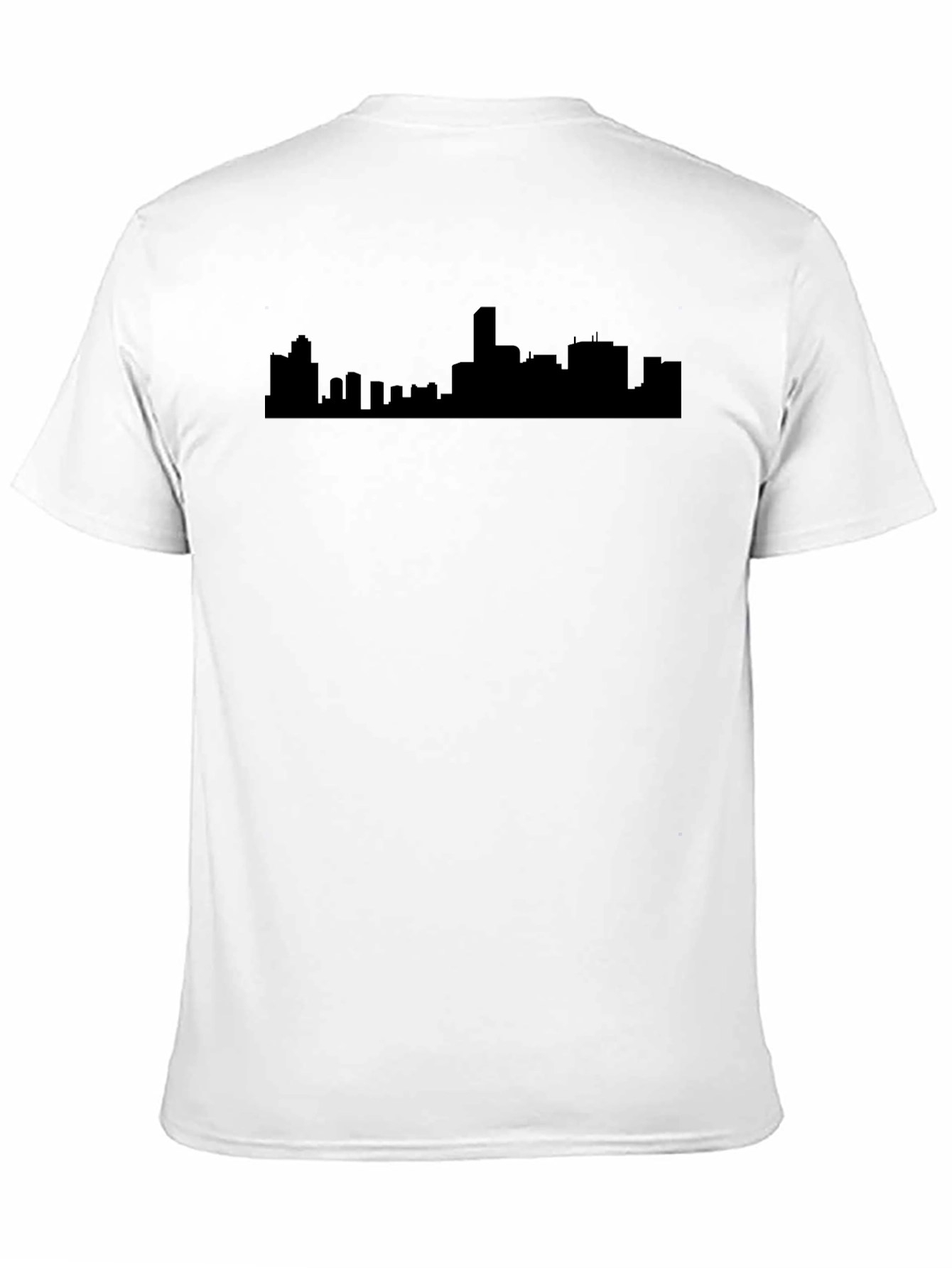 Urban Silhouette Tee - Black Cityscape T-Shirt