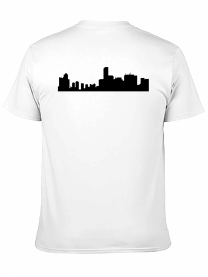 Urban Silhouette Tee - Black Cityscape T-Shirt