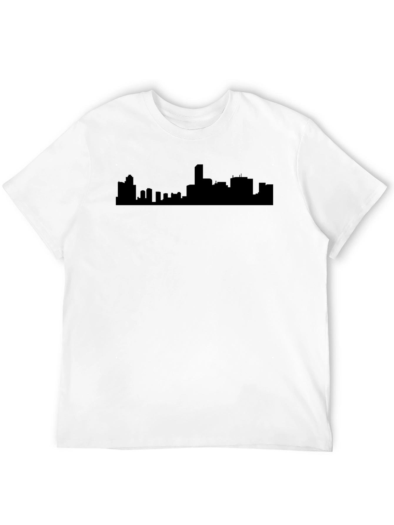 Urban Silhouette Tee - Black Cityscape T-Shirt