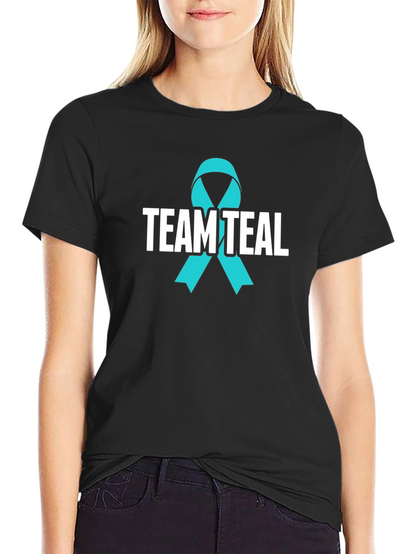 Team Teal Ribbon Awareness T-Shirt