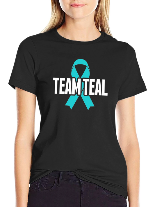Team Teal Ribbon Awareness T-Shirt