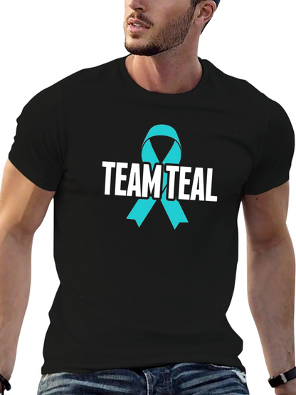 Team Teal Ribbon Awareness T-Shirt
