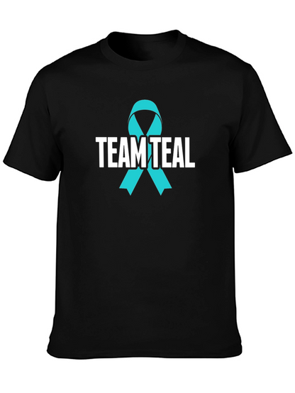 Team Teal Ribbon Awareness T-Shirt