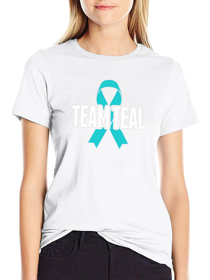 Team Teal Ribbon Awareness T-Shirt