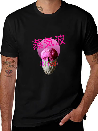 Vaporwave Tired Bust Graphic Tee