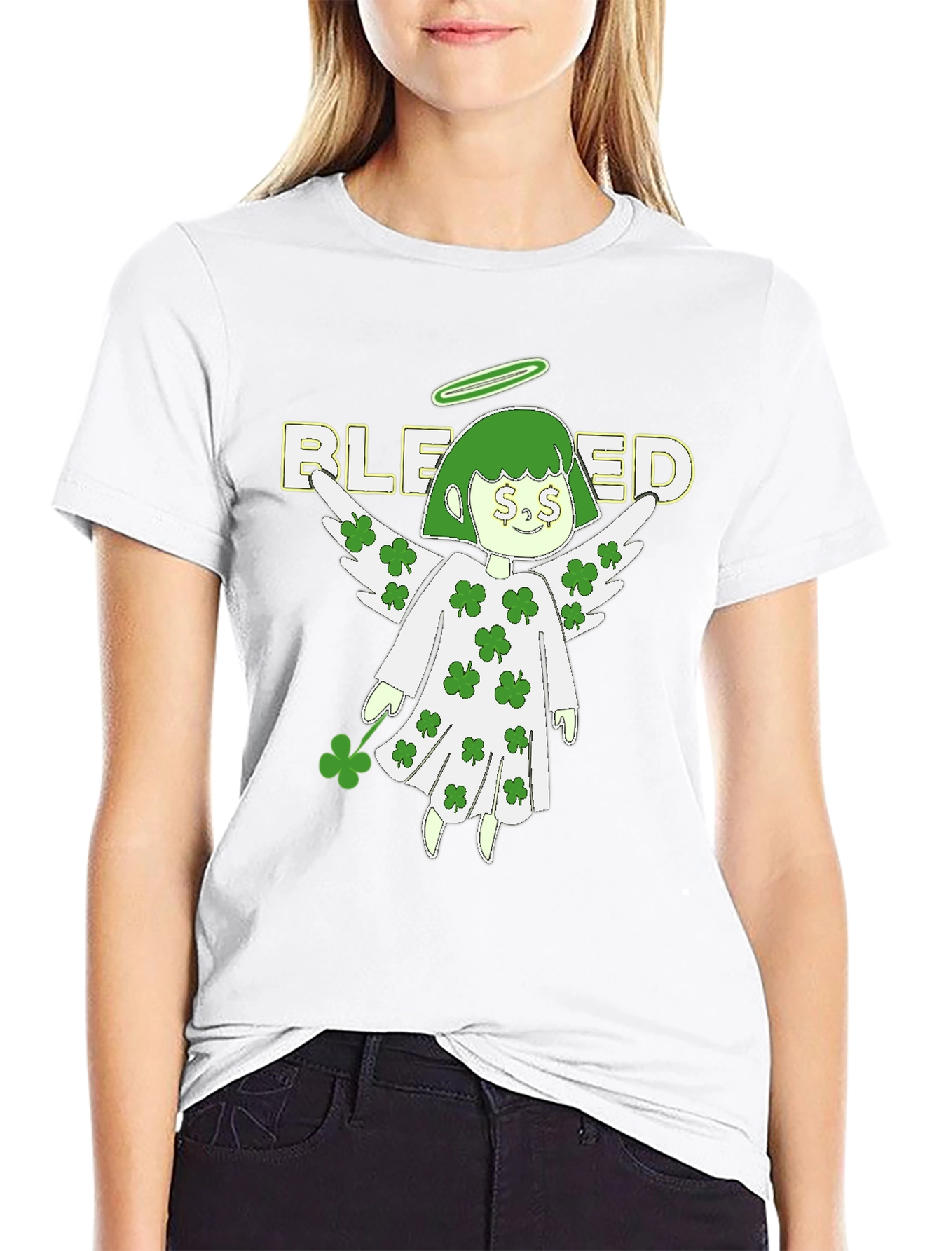 Blessed St. Patricks Day Angel T-Shirt