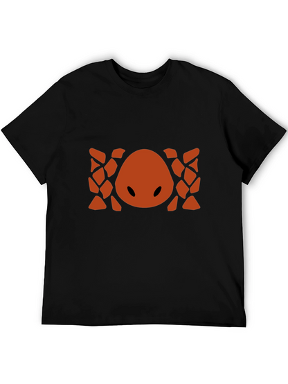 Abstract Geometric Graphic Print Crew Neck T-Shirt