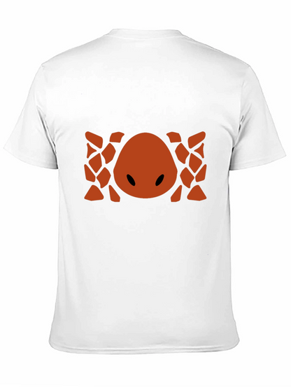 Abstract Geometric Graphic Print Crew Neck T-Shirt