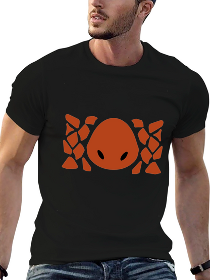 Abstract Geometric Graphic Print Crew Neck T-Shirt