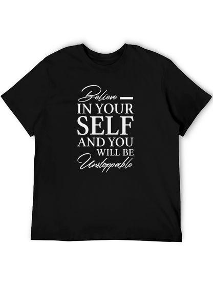 Believe in Yourself Graphic Tee - Black
