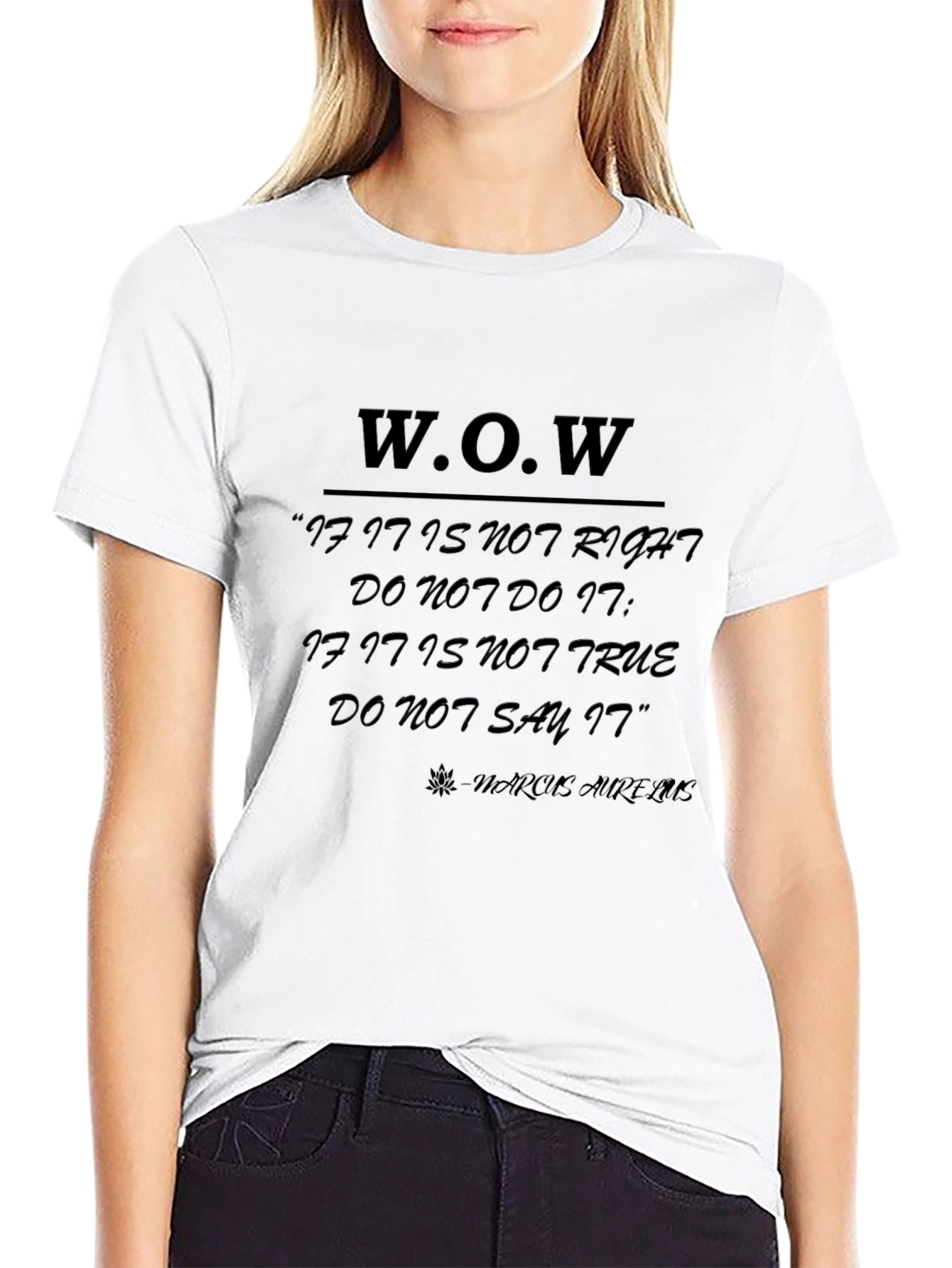WOW Graphic Tee - Marcus Aurelius Quote