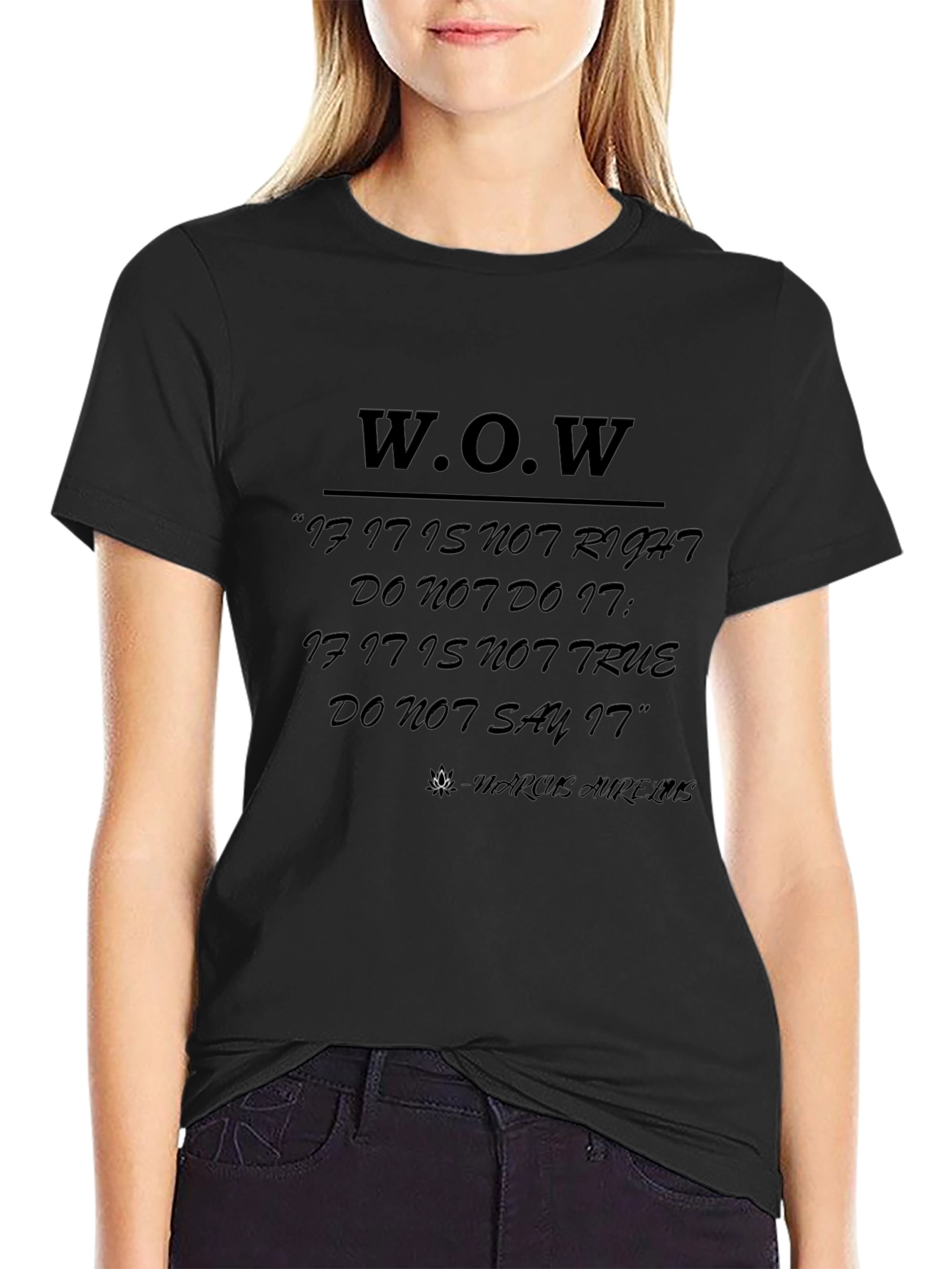 WOW Graphic Tee - Marcus Aurelius Quote