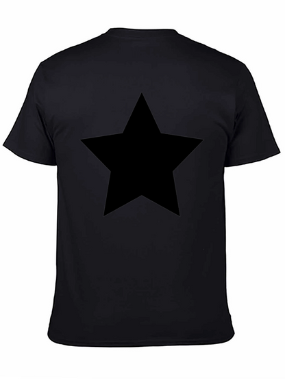 Bold Black Star T-Shirt - Stylish Mens Tee
