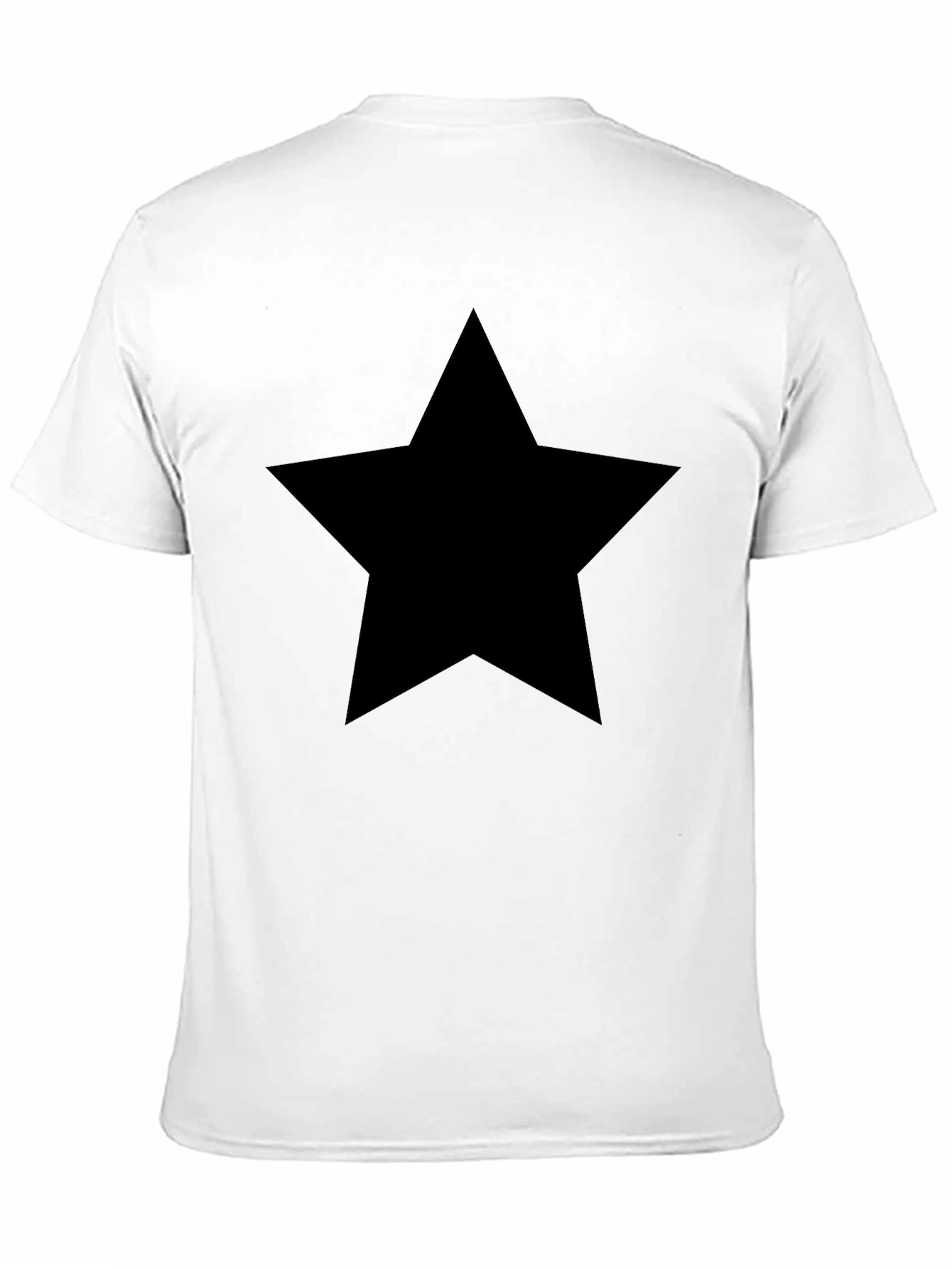 Bold Black Star T-Shirt - Stylish Mens Tee