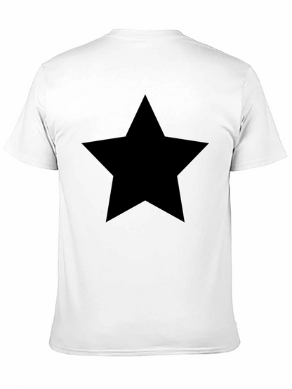 Bold Black Star T-Shirt - Stylish Mens Tee