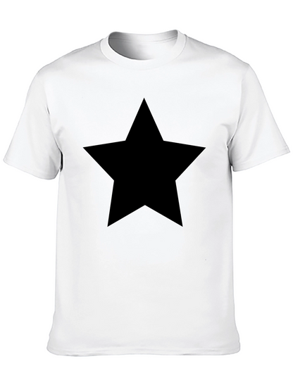 Bold Black Star T-Shirt - Stylish Mens Tee