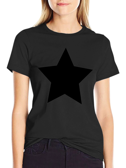 Bold Black Star T-Shirt - Stylish Mens Tee