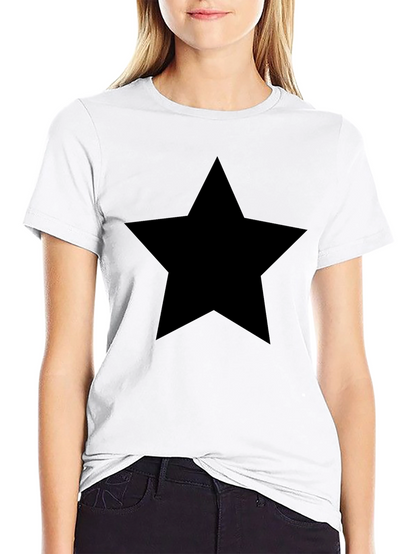 Bold Black Star T-Shirt - Stylish Mens Tee