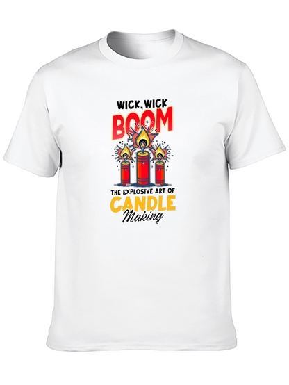 Wick Wick Boom Candle Making T-Shirt