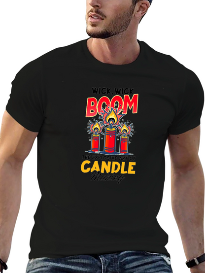 Wick Wick Boom Candle Making T-Shirt