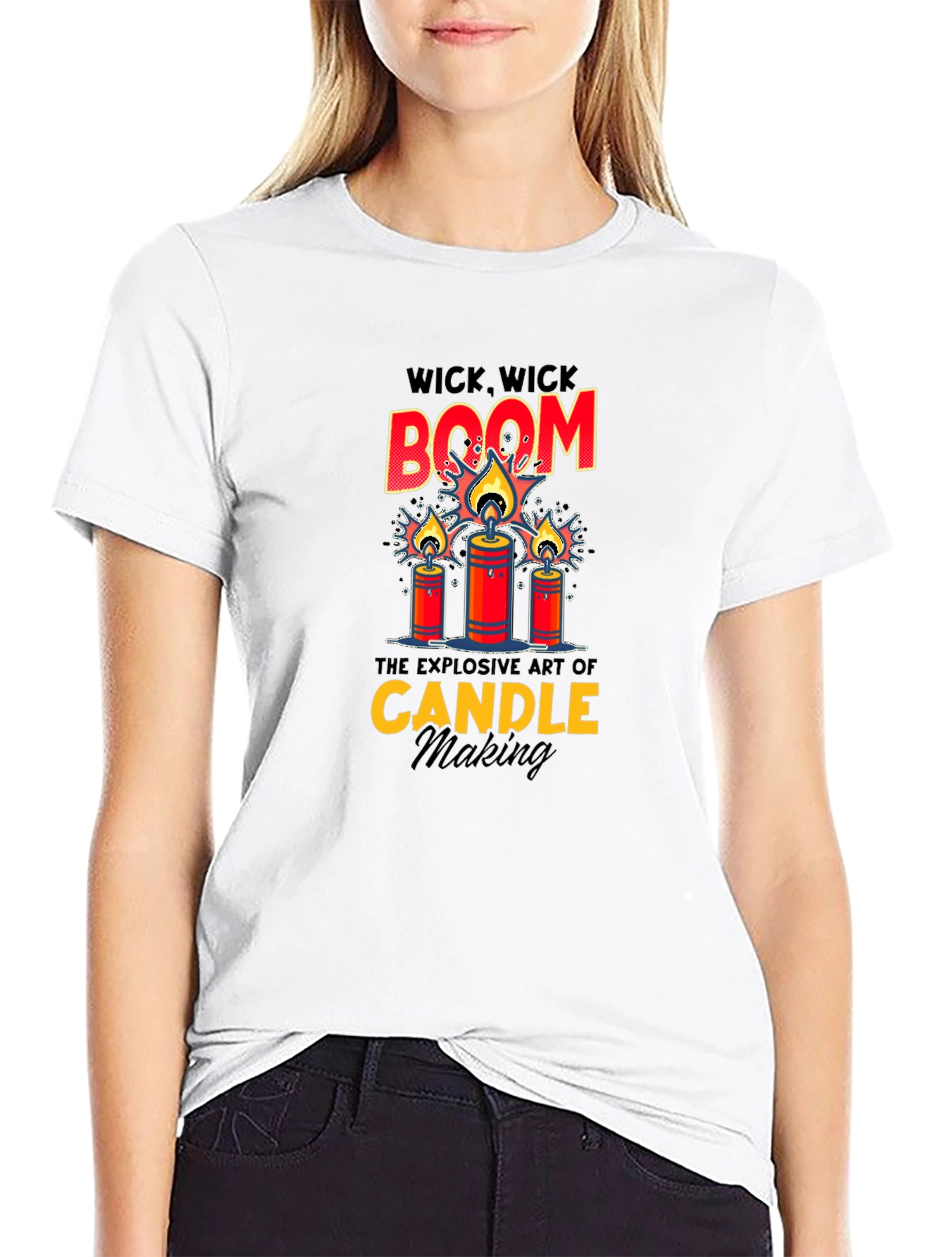 Wick Wick Boom Candle Making T-Shirt