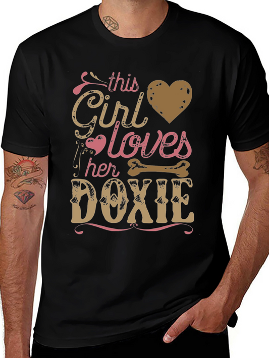 This Girl Loves Her Doxie T-Shirt - Dachshund Lover Tee