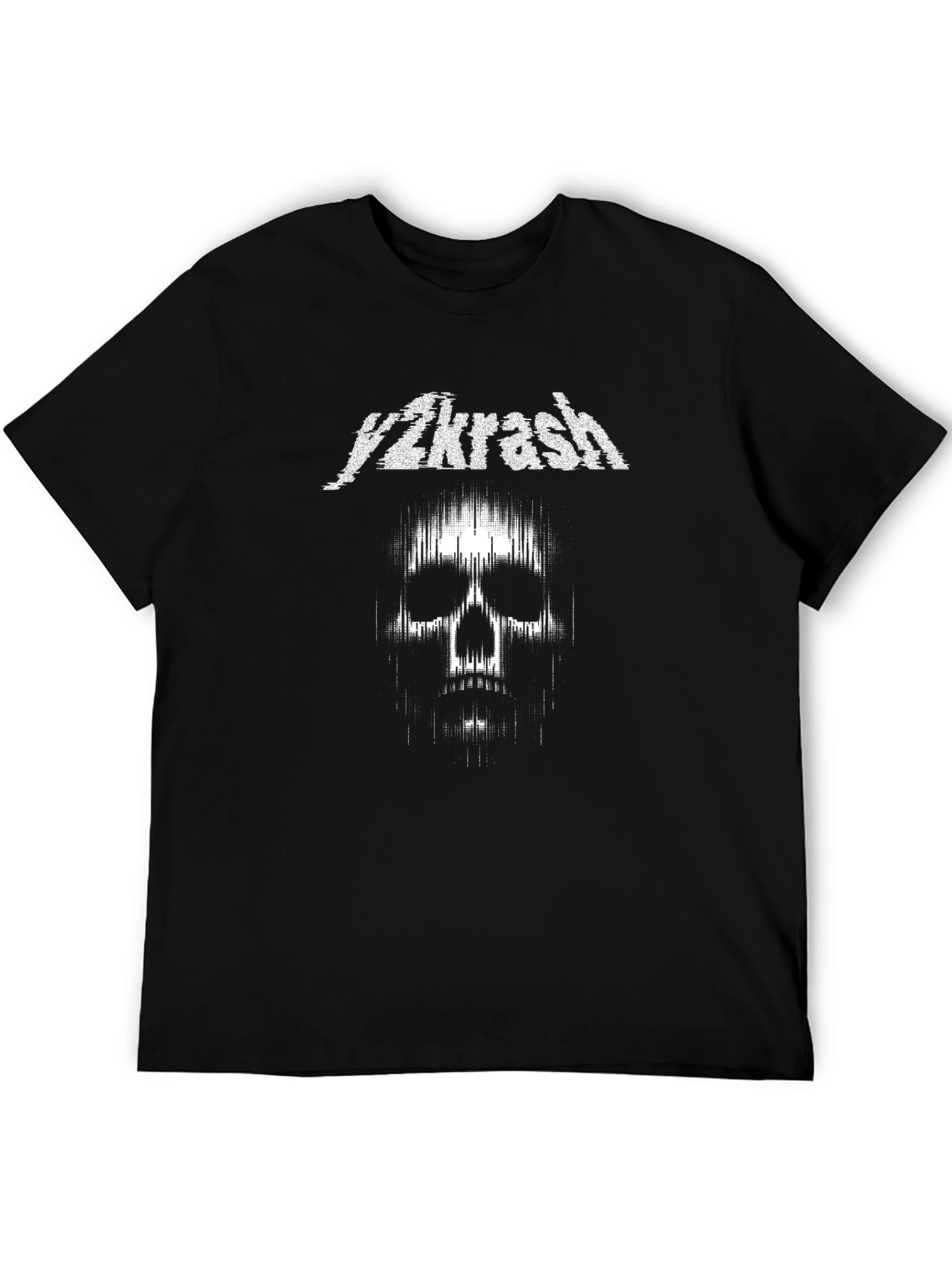 Y2krash Skull Graphic Black T-Shirt