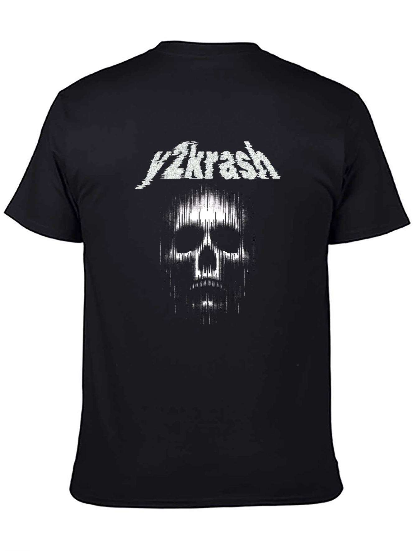 Y2krash Skull Graphic Black T-Shirt