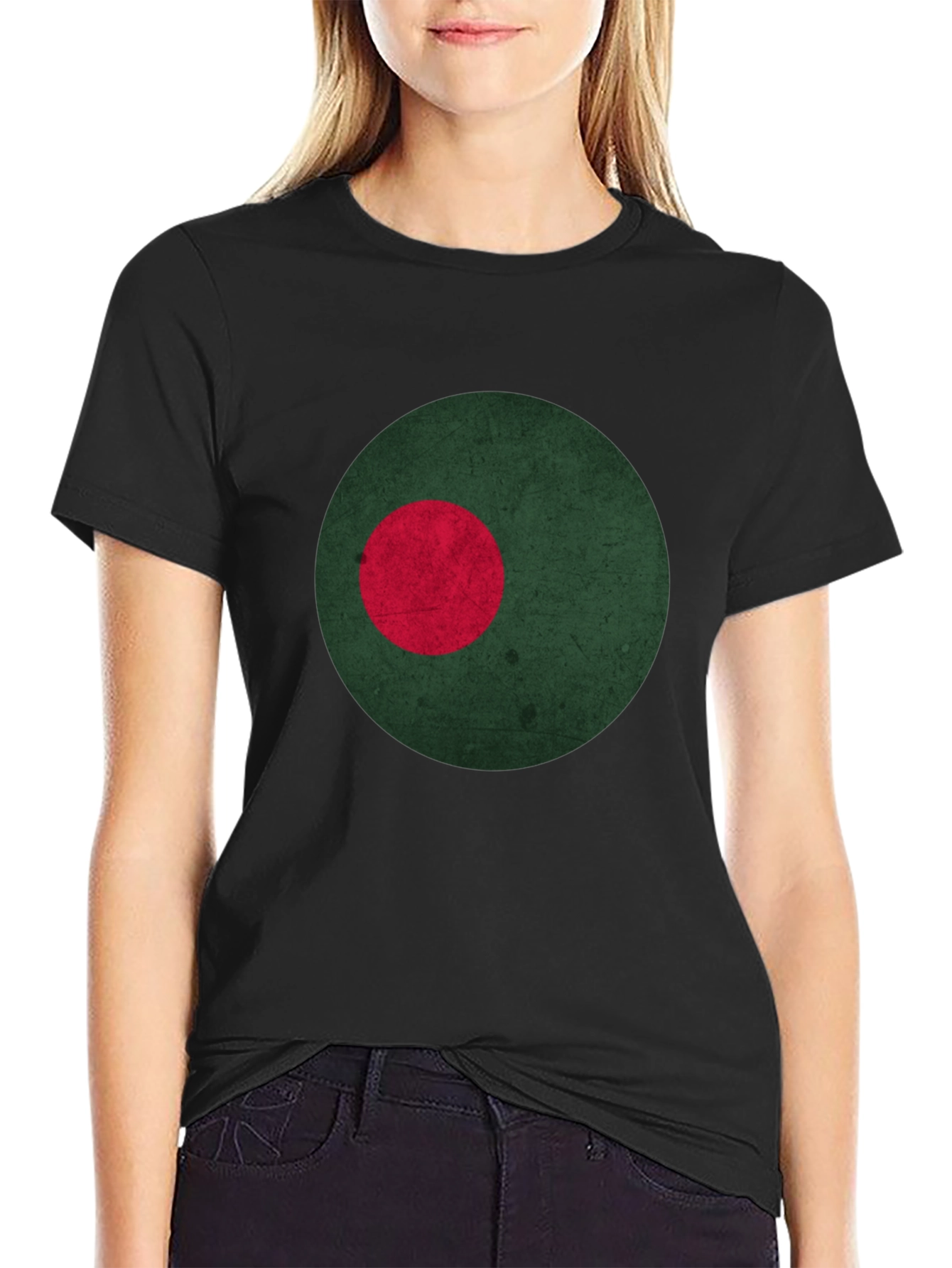 Bangladesh Flag Inspired Graphic Tee